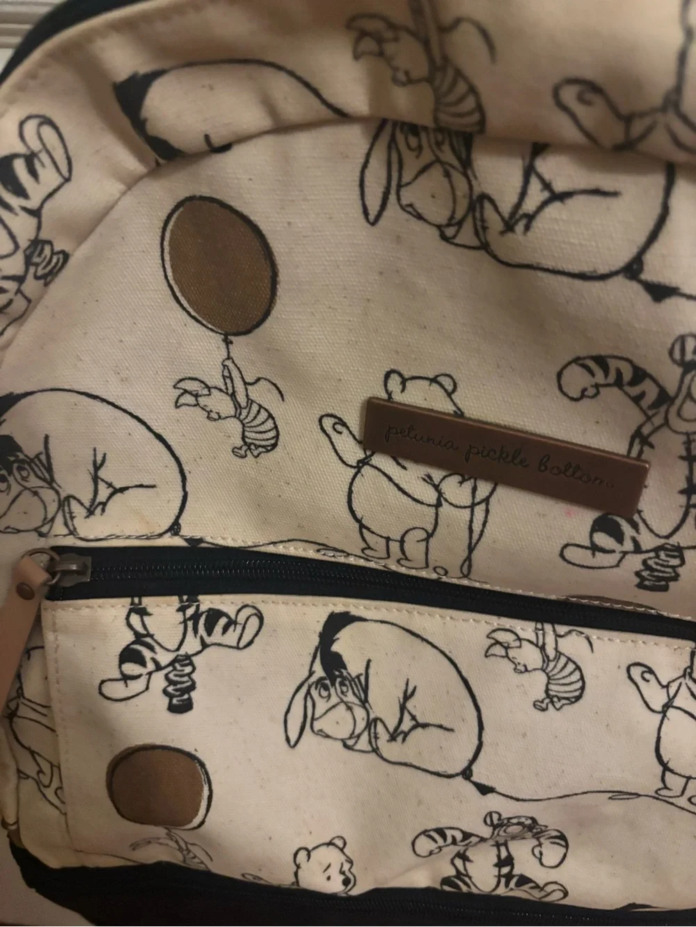Petunia Pickle Bottom – District Backpack Diaper Bag Winnie the Pooh insulated